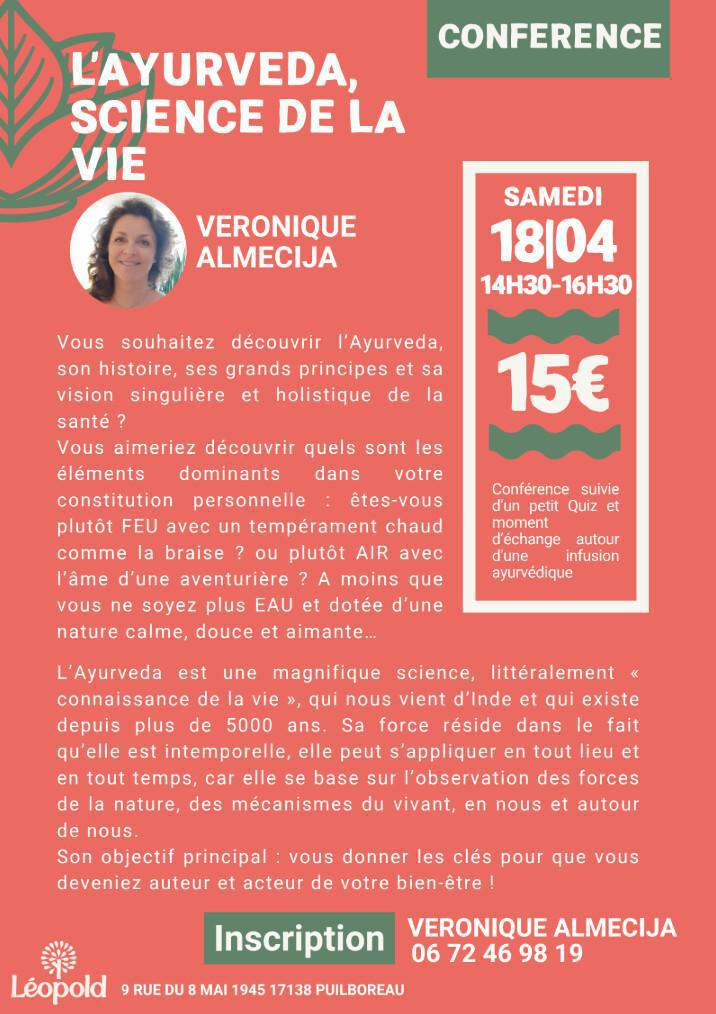 ⭐️ Conférence Ayurveda : Découvrez votre Constitution Personnelle ⭐️ Conférence Ayurveda : Découvrez votre Constitution Personnelle