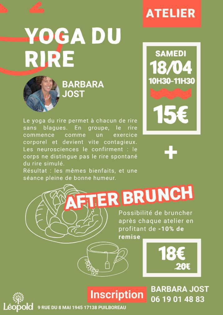 ⭐️ Atelier Yoga du Rire : Libérez votre joie chez Léopold ⭐️ Atelier Yoga du Rire : Libérez votre joie chez Léopold