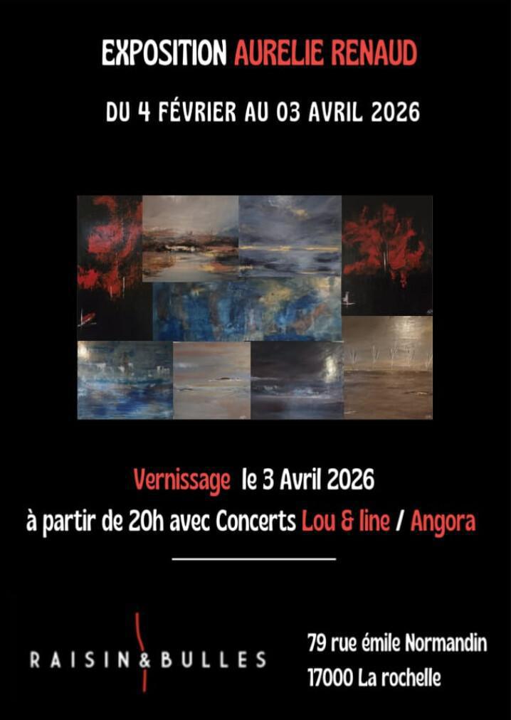 ⭐️ Vernissage & Concert Folk-Rock : Aurélie Renaud-Inclan & Angora