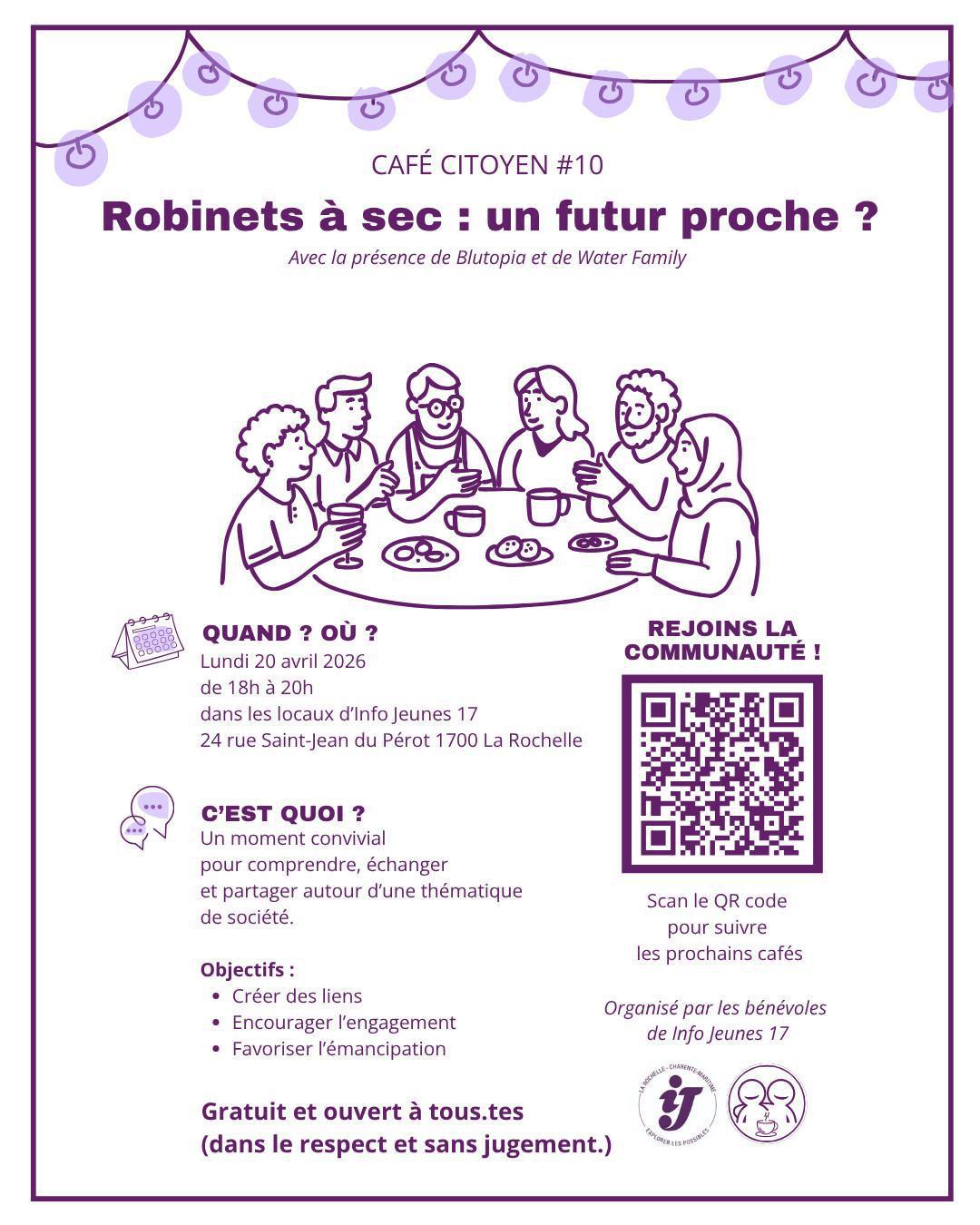 Café Citoyen : Robinets à sec, un futur proche ? Café Citoyen : Robinets à sec, un futur proche ?