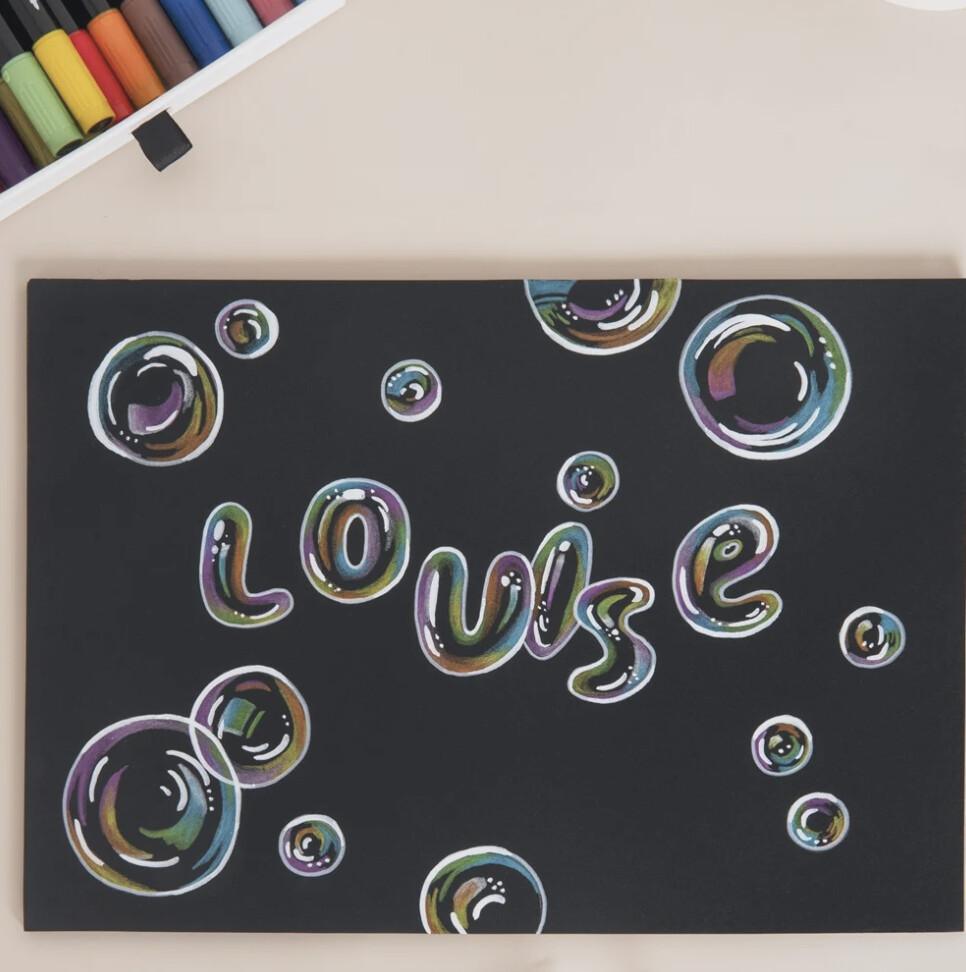 Atelier Mini Enfant - Prénom bulles aux crayons à Cultura Puilboreau