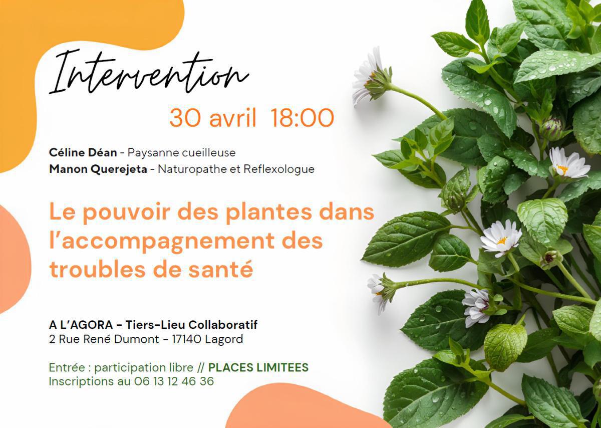 Conférence : Le pouvoir des plantes dans l’accompagnement des troubles de santé Conférence : Le pouvoir des plantes dans l’accompagnement des troubles de santé