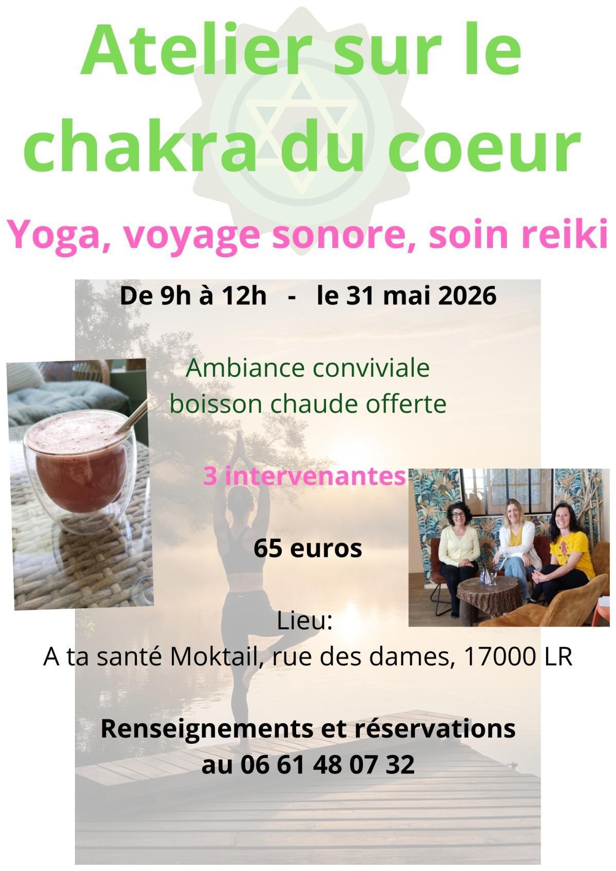 ⭐️ Atelier 7 chakras : Le Cœur à l'honneur ⭐️ Atelier 7 chakras : Le Cœur à l'honneur