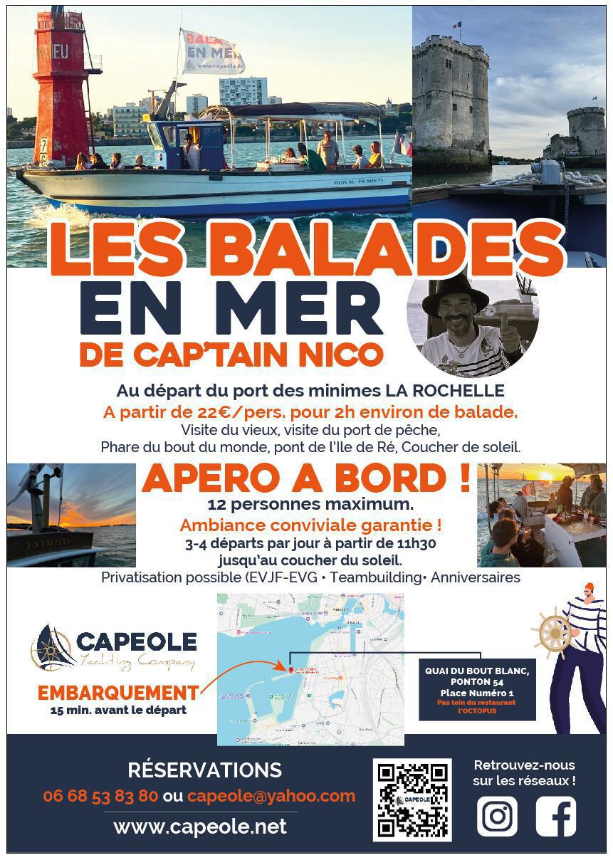 Les Balades en Mer de Cap'tain Nico Les Balades en Mer de Cap'tain Nico
