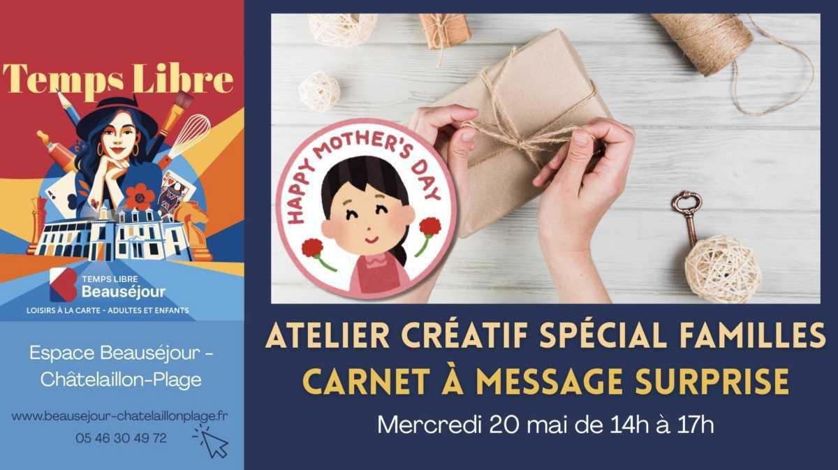 Atelier créatif spécial familles à Beauséjour