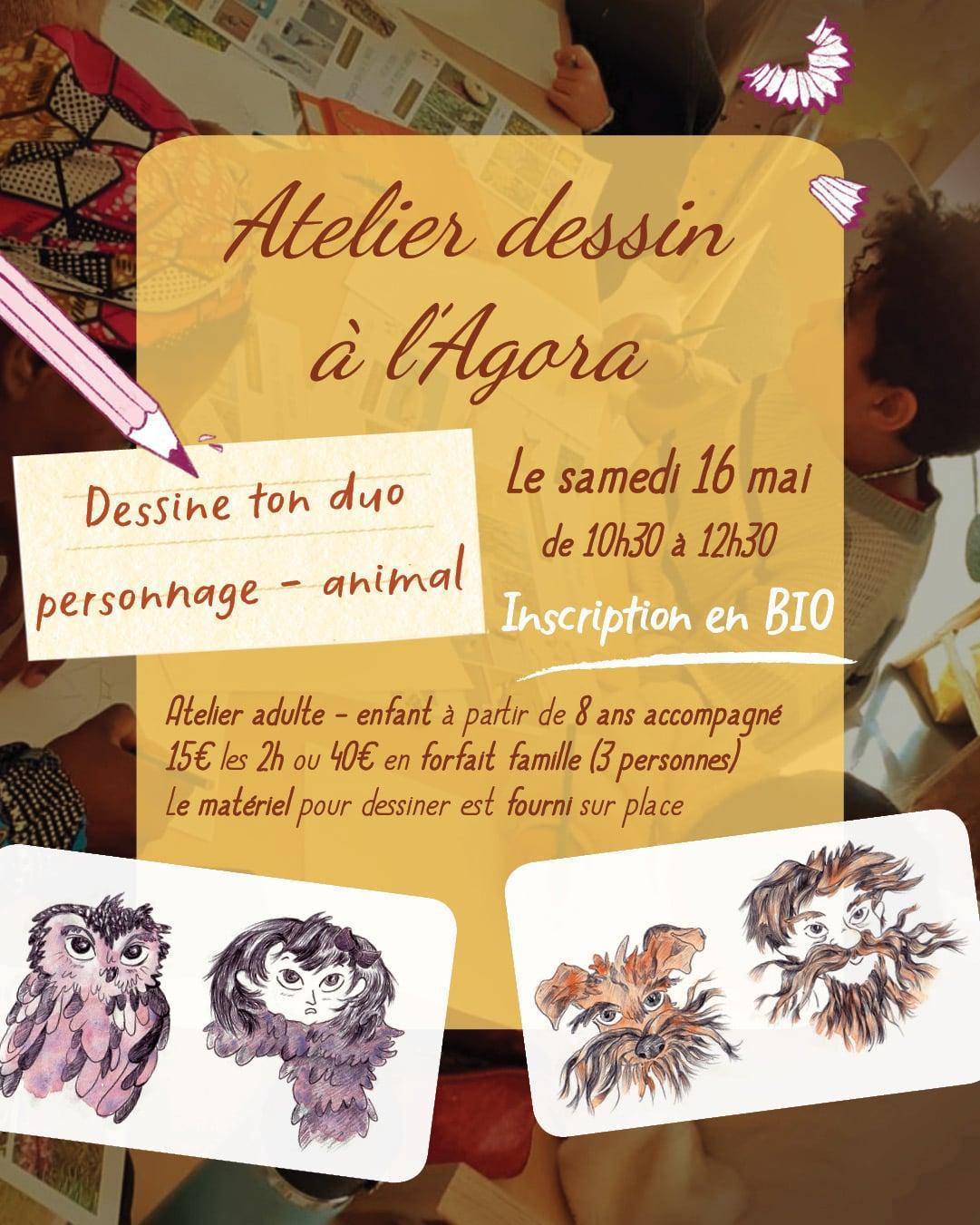 Atelier : Dessine ton duo personnage - animal