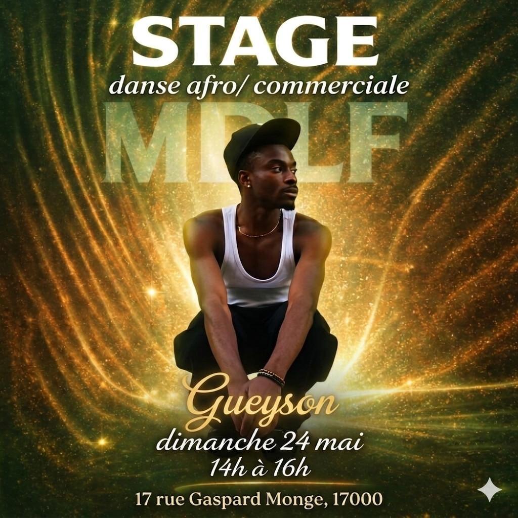 ⭐️ Stage de danse Afro/commercial avec Gueyson
