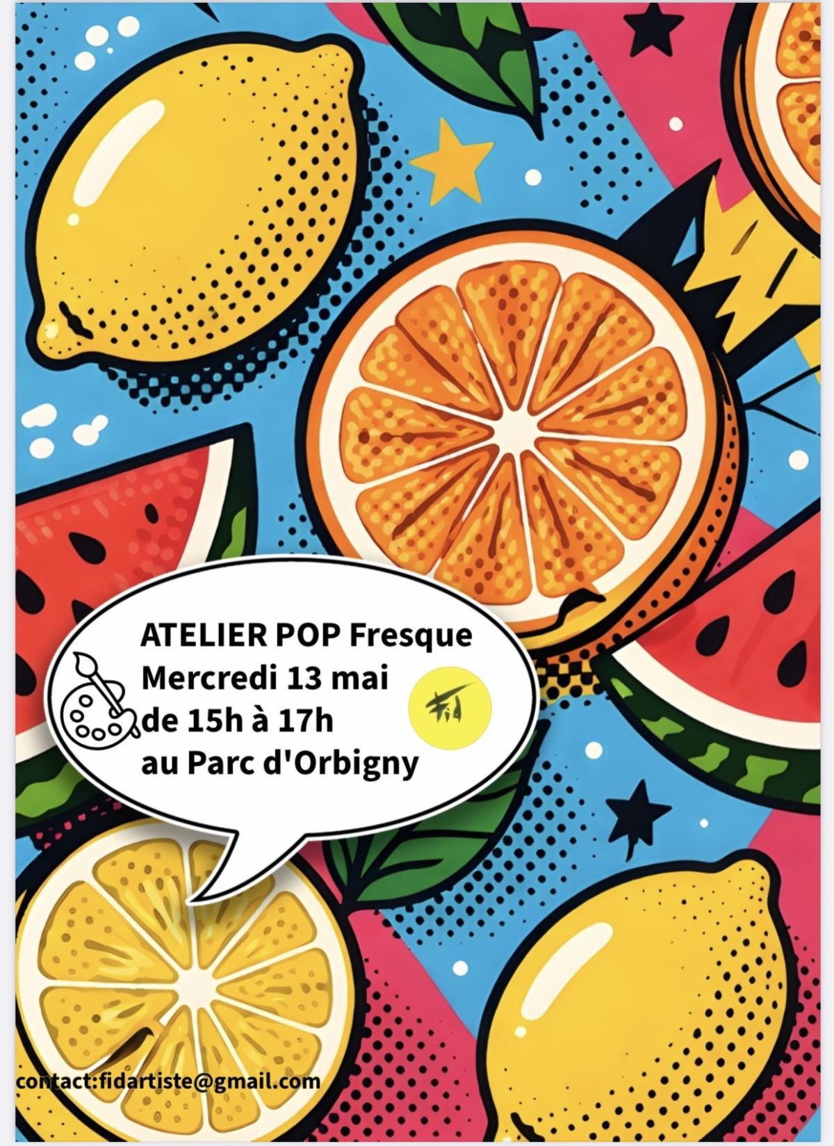 ⭐️ Atelier Pop Fresque avec Sabrina (Fidartiste)