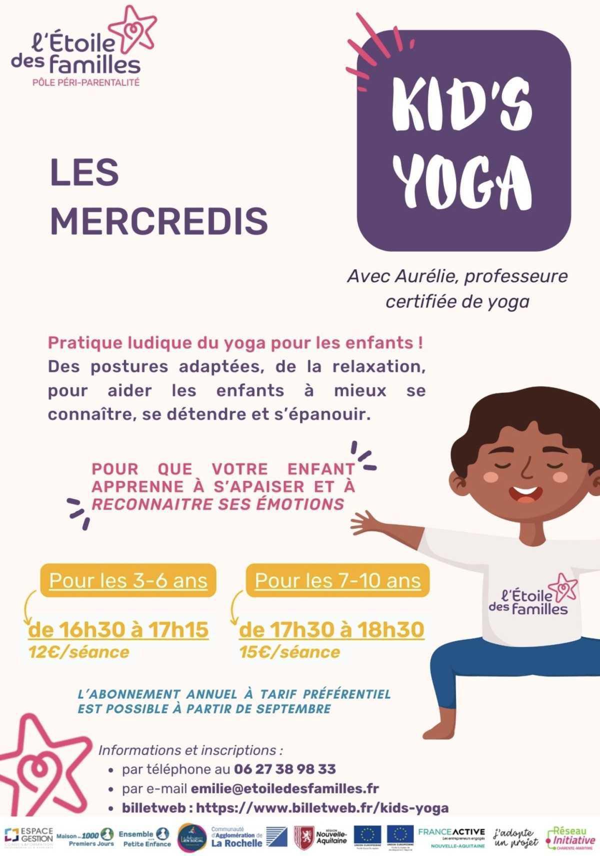 Kid's Yoga 3-10 ans à L'Étoile des Familles