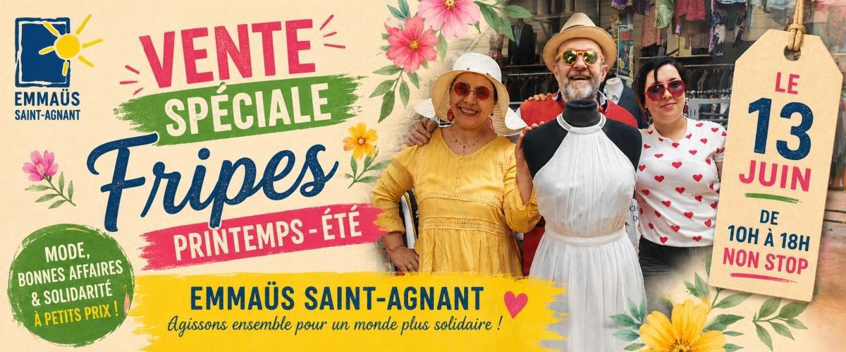 Vente Spéciale Fripes Printemps-Été à Emmaüs Saint-Agnant