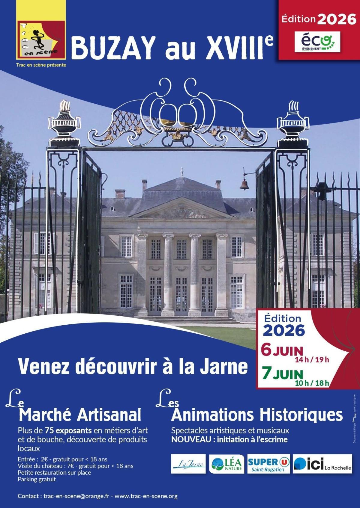 Buzay au XVIIIème au Château de Buzay à La Jarne