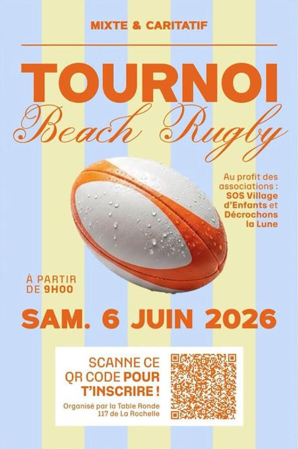 ⭐️ Tournoi caritatif de Beach Rugby Flag