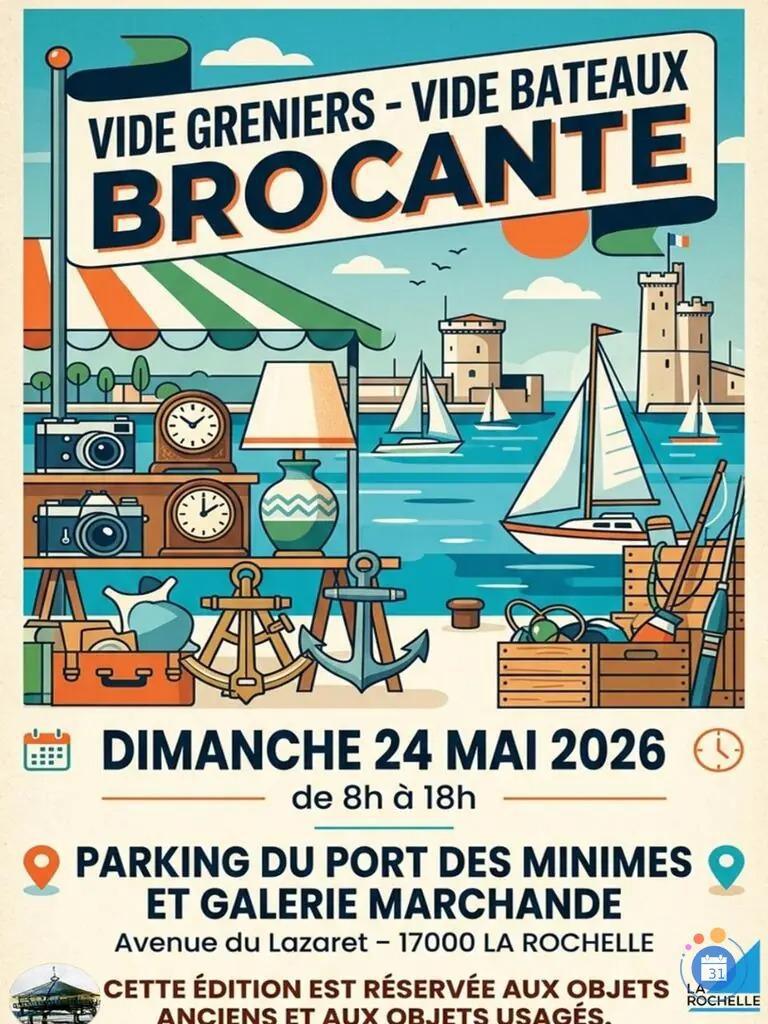 Vide Grenier Vide Bateau des Minimes au Port des Minimes