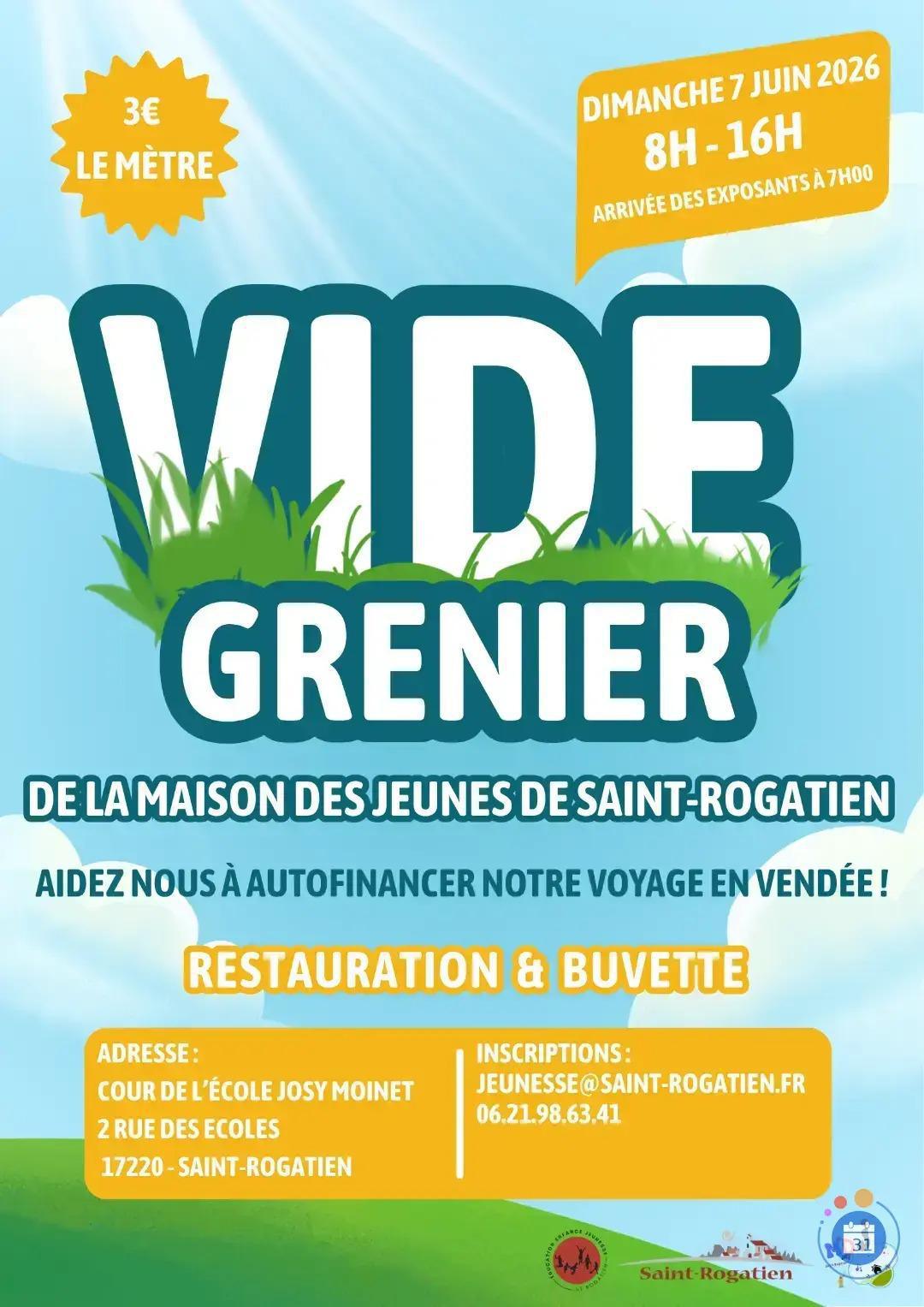 Vide Grenier de la Maison des Jeunes à Saint-Rogatien Vide Grenier de la Maison des Jeunes à Saint-Rogatien