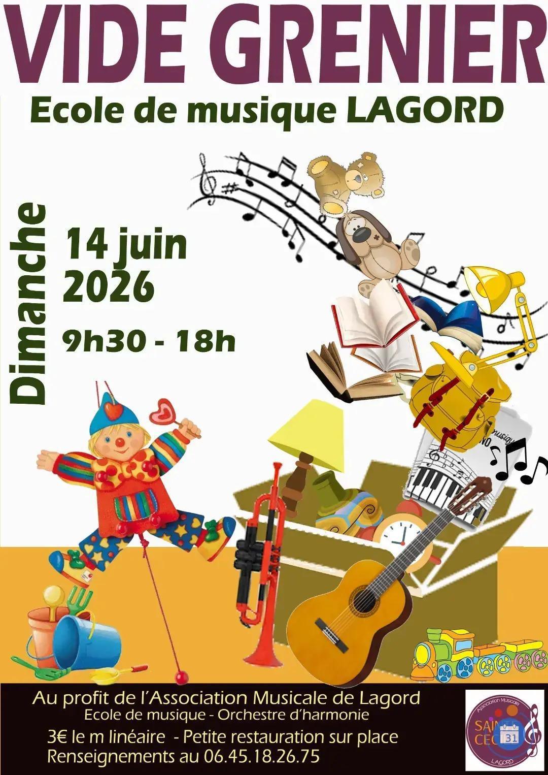 Vide Grenier de l'École de Musique à la Médiathèque de Lagord