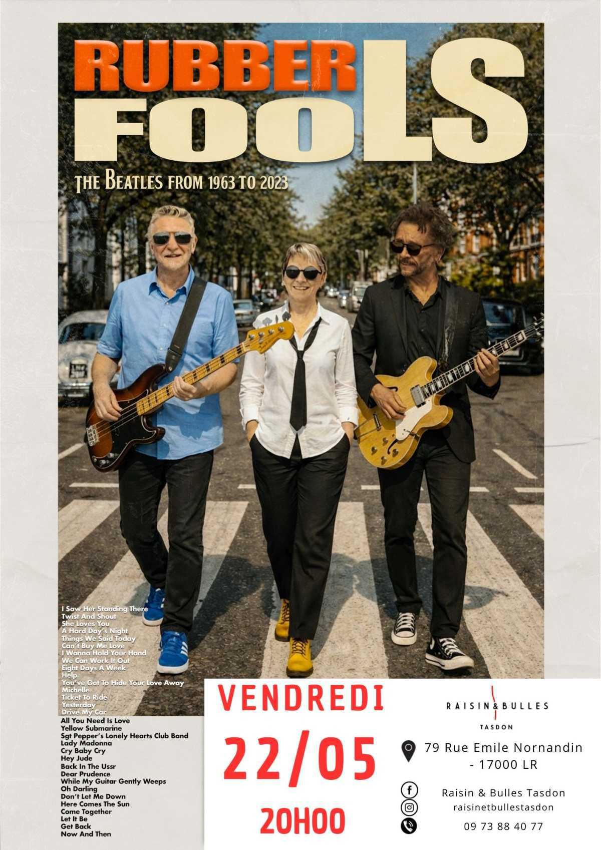 ⭐️ Concert des Rubber Fools : Soirée Beatles
