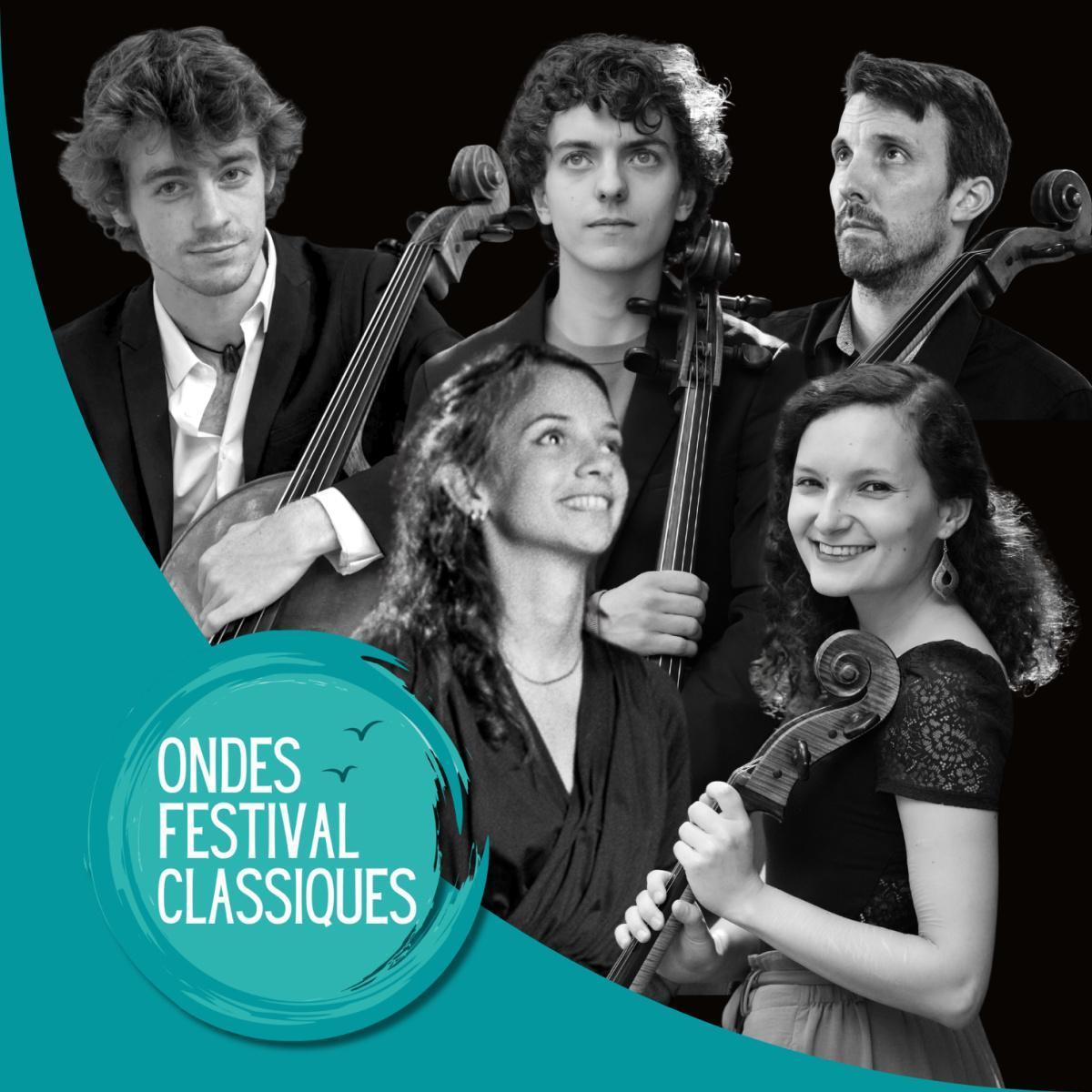 ⭐️ Concert "Dvorak de poche" : Quintette de violoncelles - Festival Ondes Classiques ⭐️ Concert "Dvorak de poche" : Quintette de violoncelles - Festival Ondes Classiques