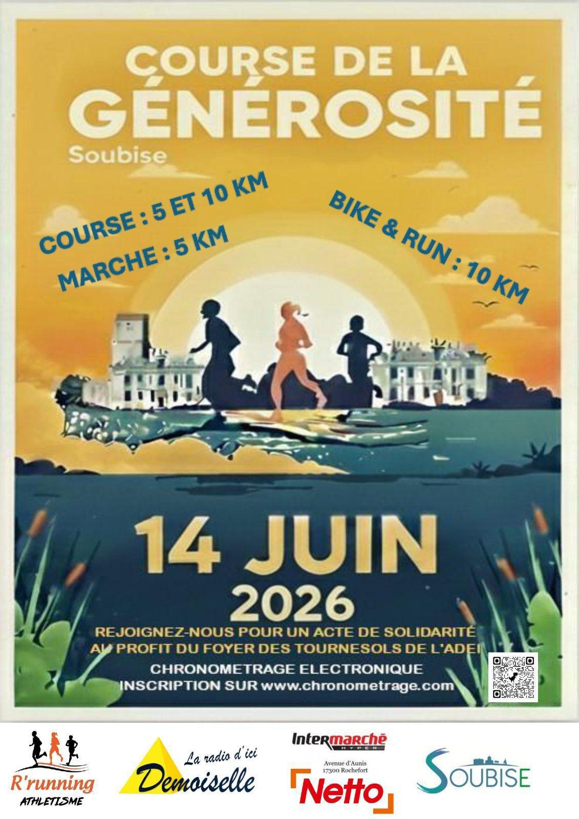 Course de la Générosité au Foyer ADEI de Soubise