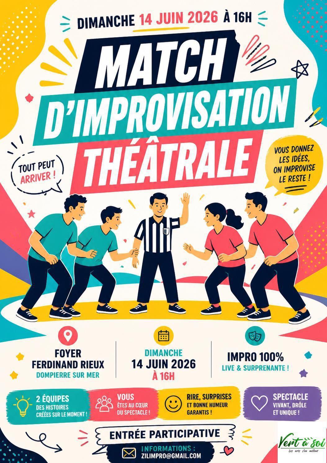 Match d'improvisation au Foyer Ferdinand Rieux de Dompierre-sur-Mer Match d'improvisation au Foyer Ferdinand Rieux de Dompierre-sur-Mer