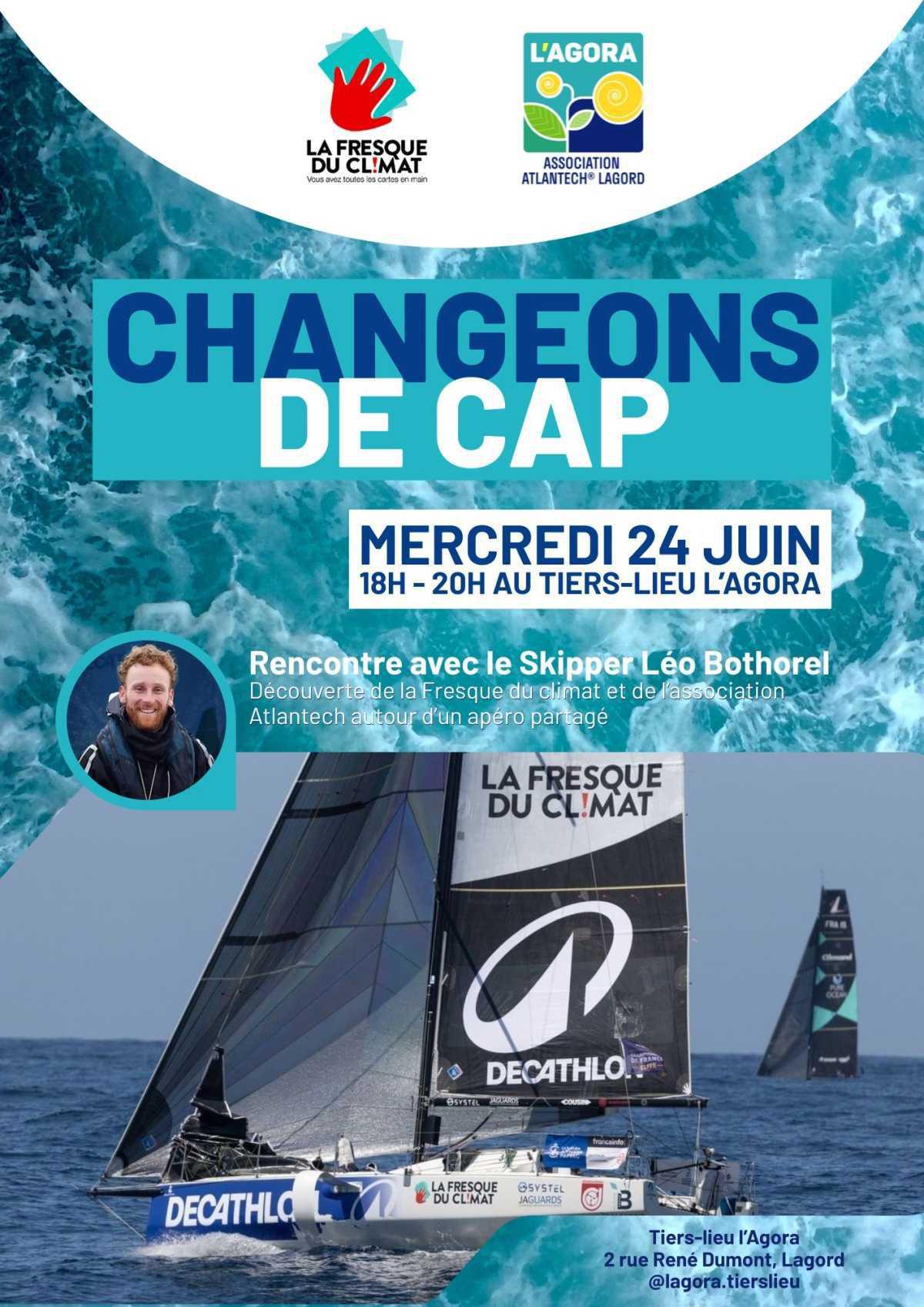 Changeons de cap avec le skipper Léo Bothorel à L'Agora de Lagord