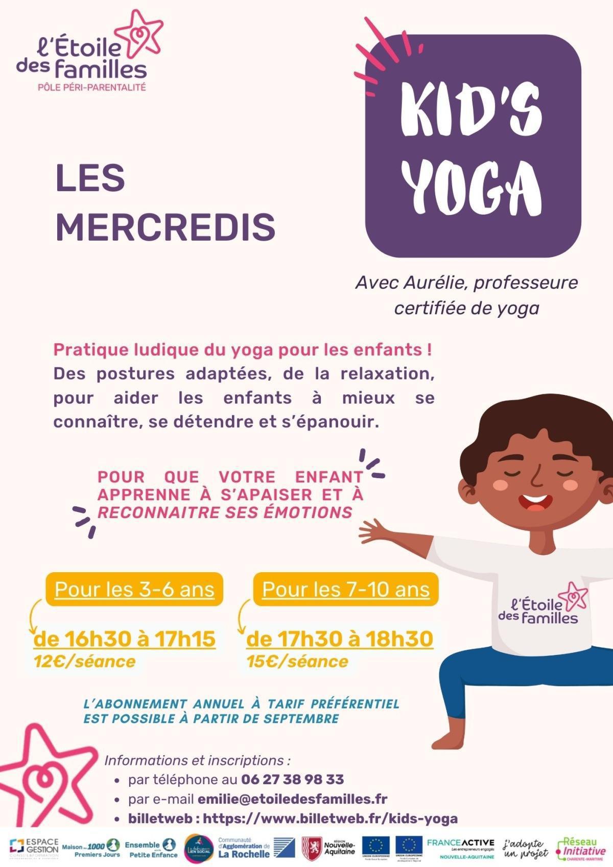 Kid's Yoga pour enfants 3-10 ans à l'Hermione