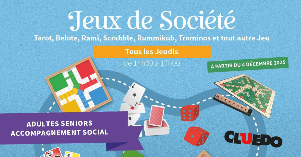 Atelier Jeux de Société au Centre Vent des Îles