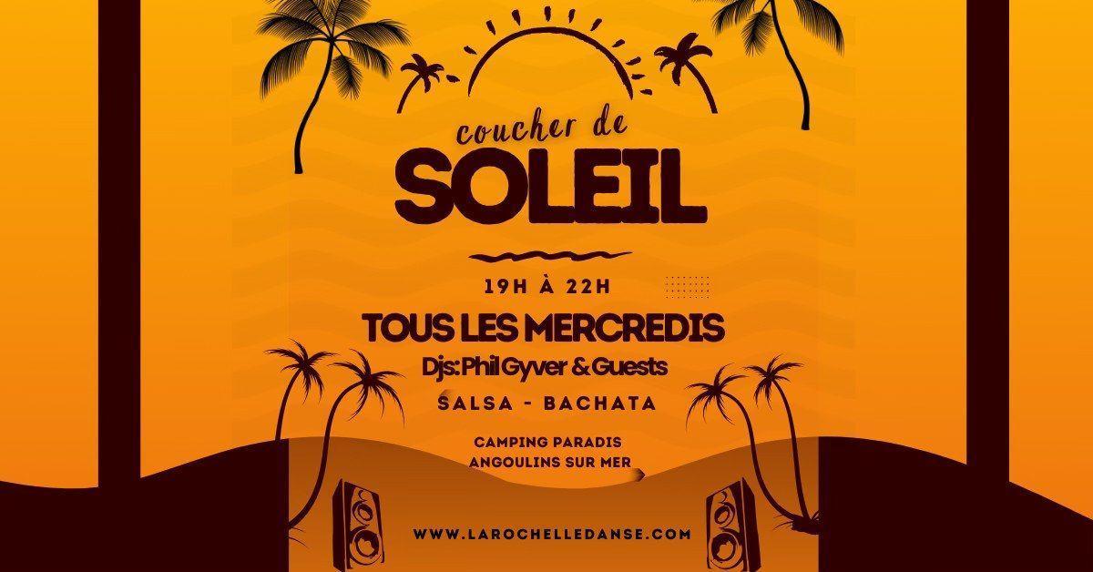 Coucher de Soleil, Soirée Latino au Camping La Corniche Coucher de Soleil, Soirée Latino au Camping La Corniche