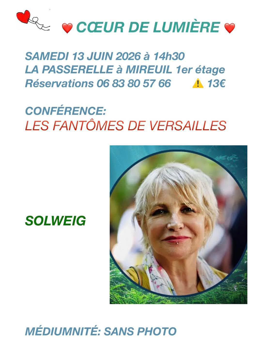 Conférence "Les fantômes de Versailles" & Médiumnité