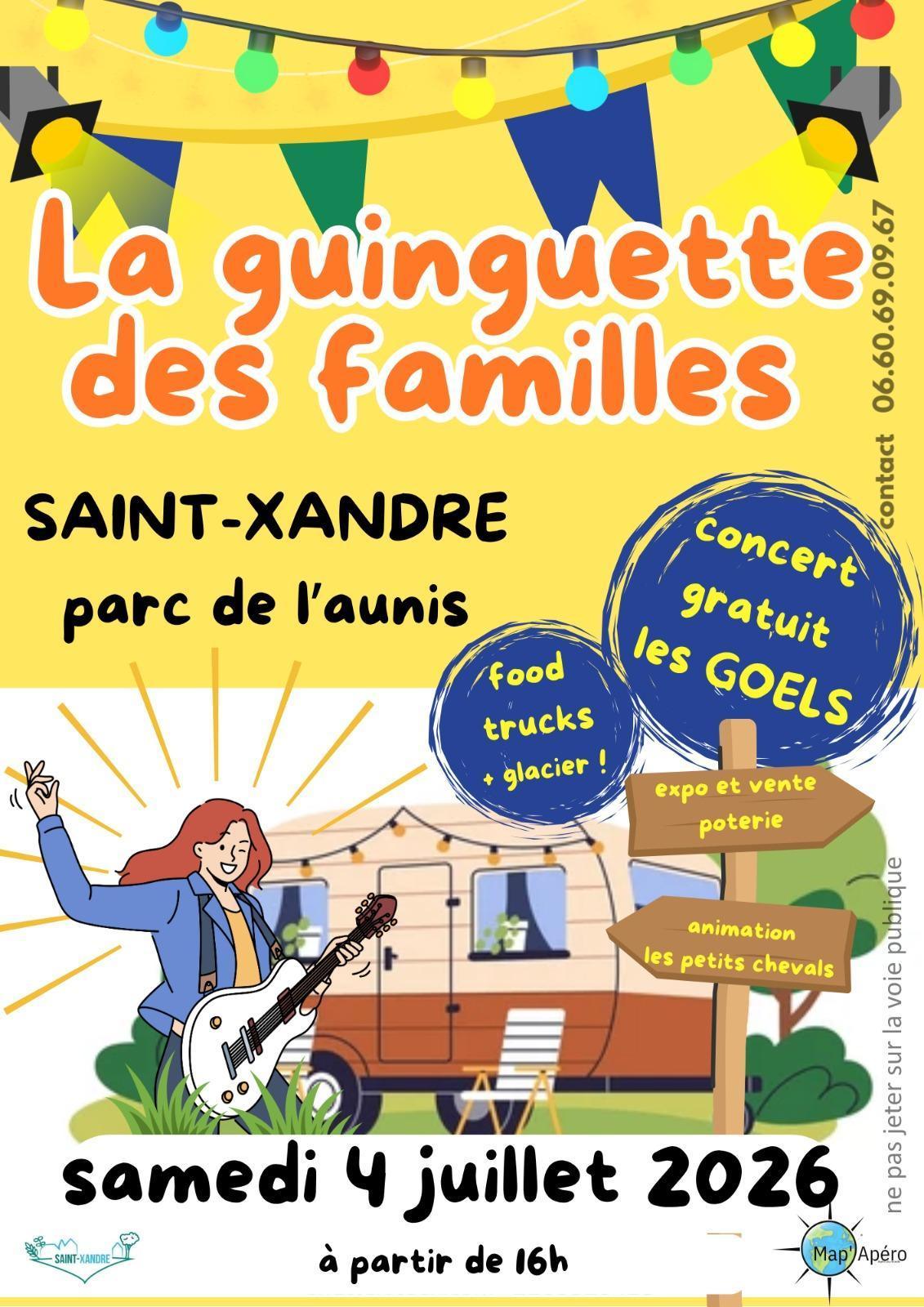 La Guinguette des Familles à Saint-Xandre : Concert, Jeux et Food Trucks