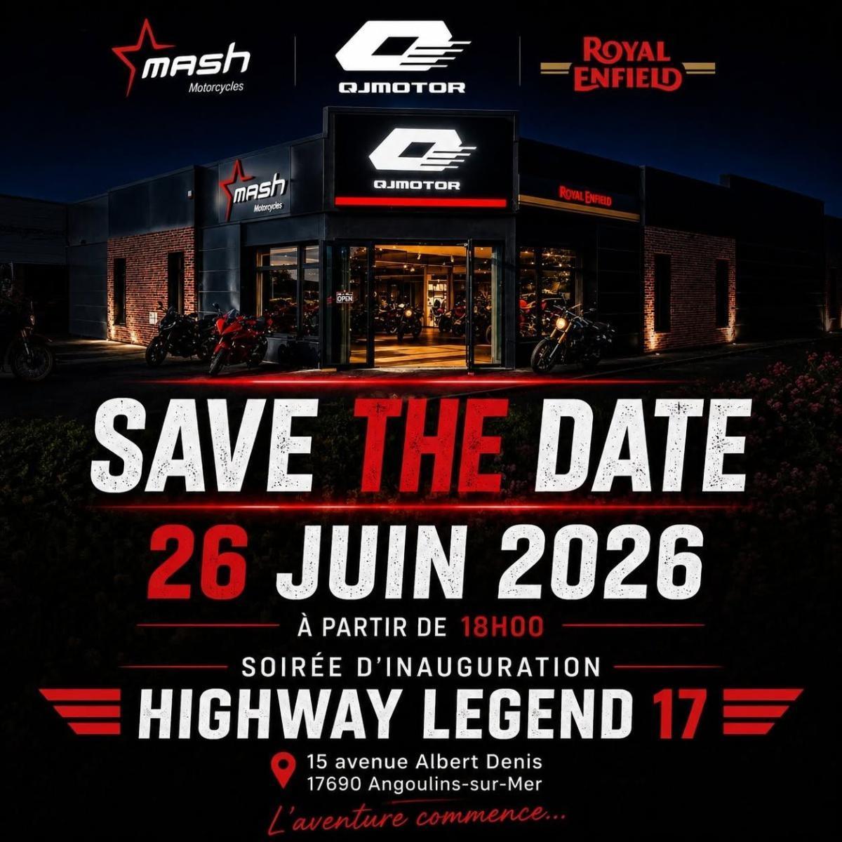 Inauguration de la Concession Highway Legend 17 à Angoulins