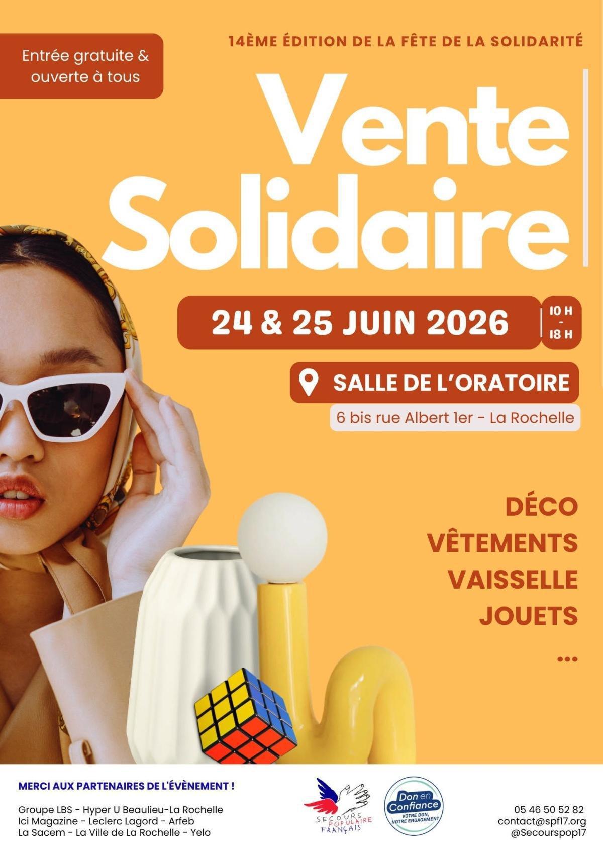 Vente Solidaire - Fête de la Solidarité du Secours Populaire 17 à La Rochelle Vente Solidaire - Fête de la Solidarité du Secours Populaire 17 à La Rochelle
