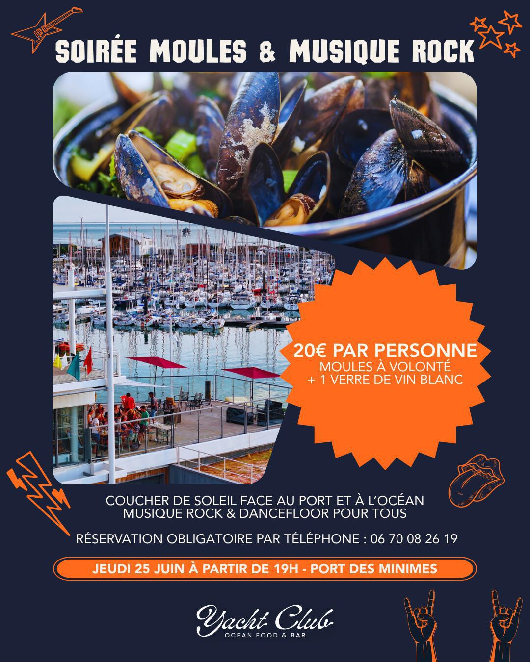 ⭐️ Soirée Moules & Rock au Yacht Club ⭐️ Soirée Moules & Rock au Yacht Club