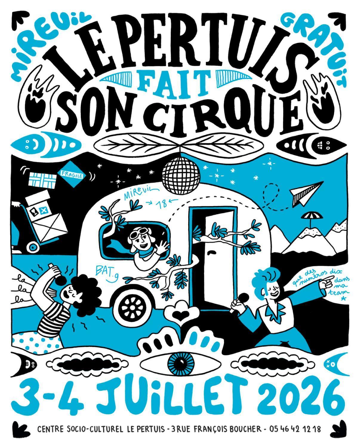 Le Pertuis fait son Cirque Place du Marché de Mireuil