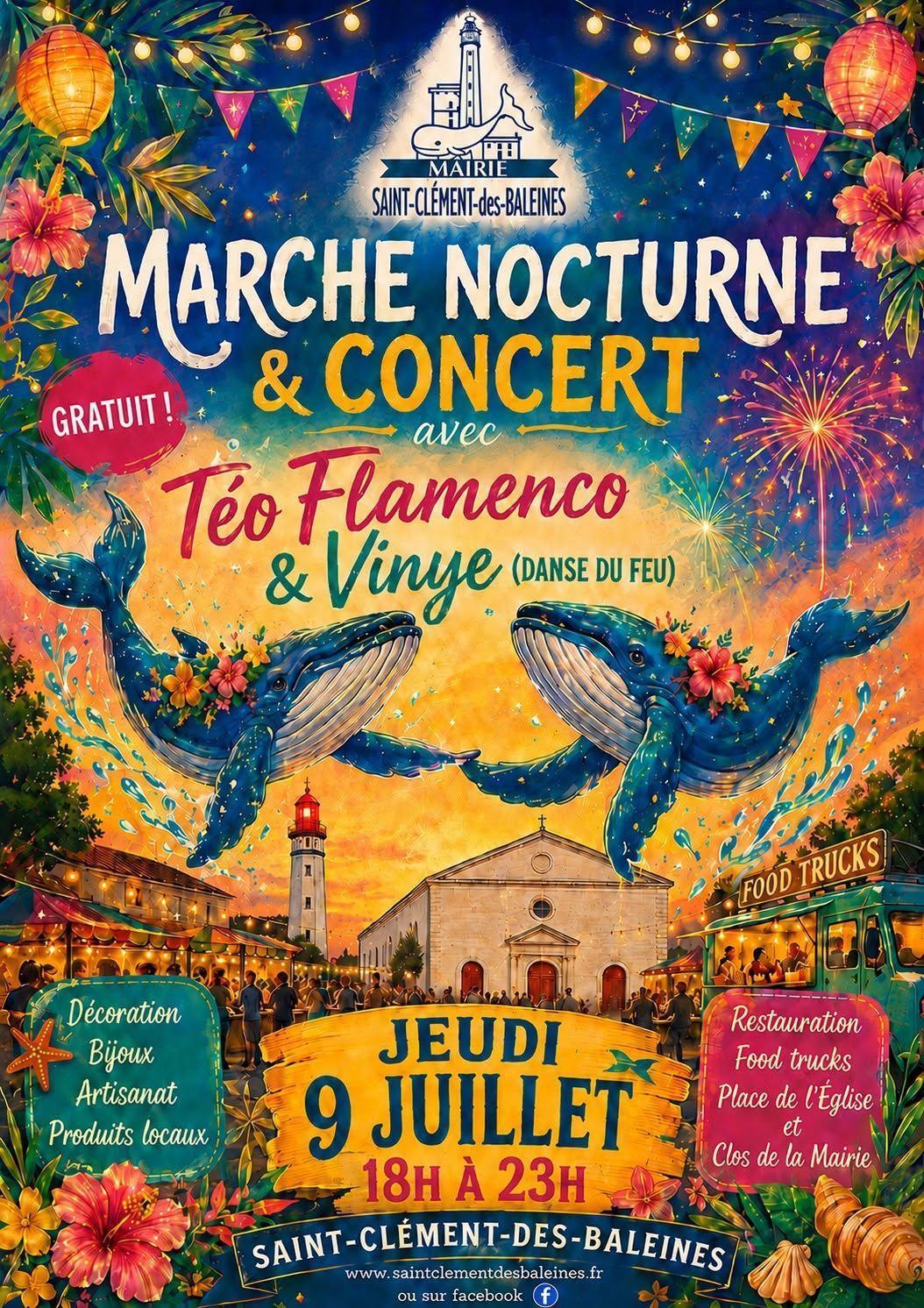 Marché nocturne et concert à Saint-Clément-des-Baleines Marché nocturne et concert à Saint-Clément-des-Baleines
