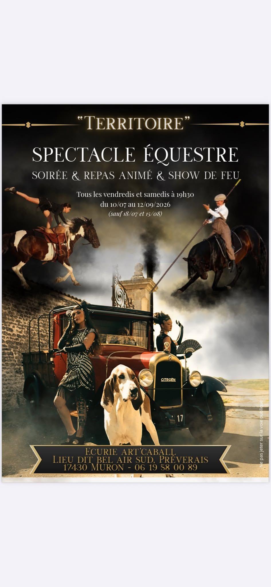 Spectacle Équestre Territoire à l'Ecurie Art'Caball Spectacle Équestre Territoire à l'Ecurie Art'Caball