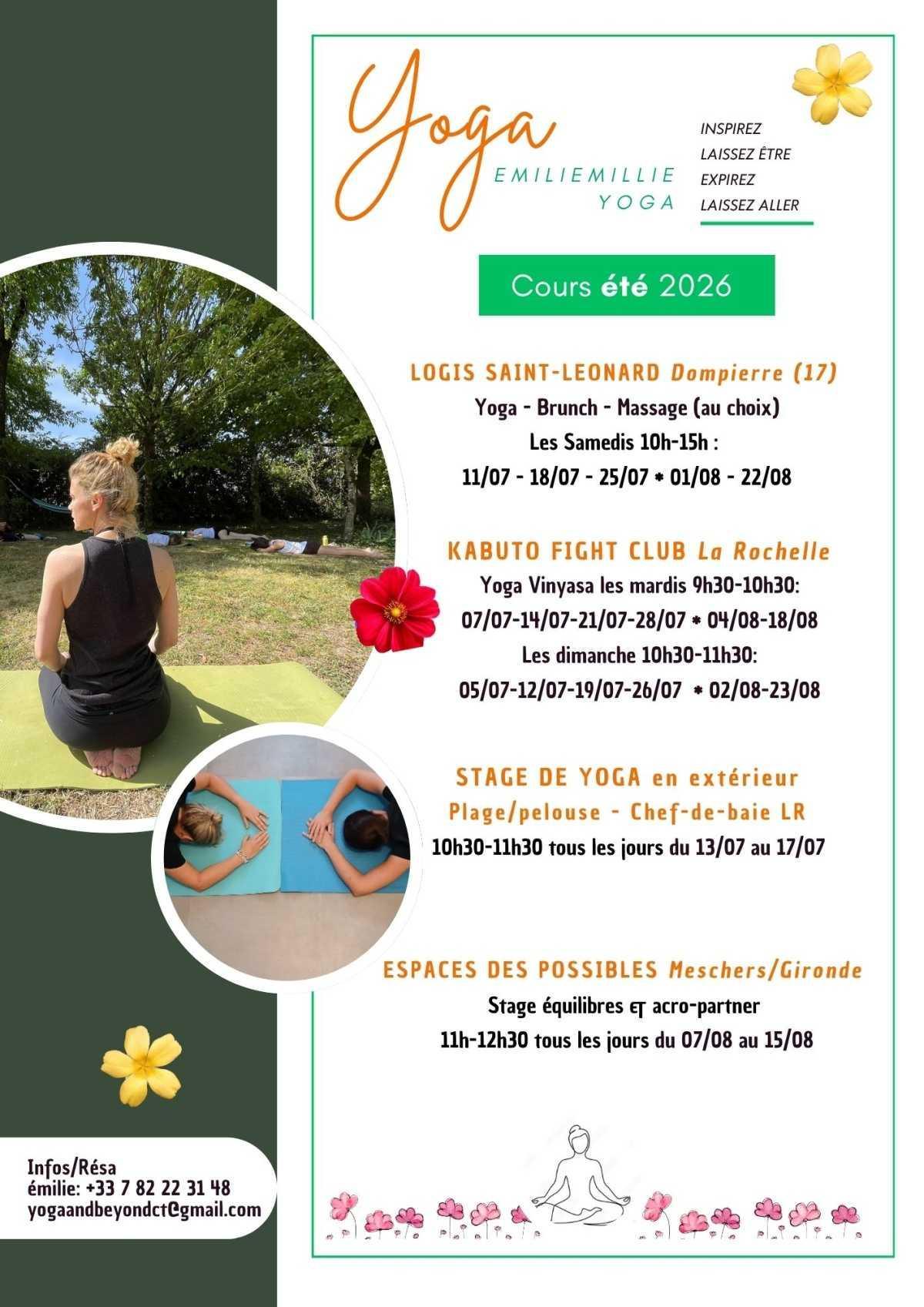 Emilie Millie Yoga — La Rochelle Emilie Millie Yoga — La Rochelle