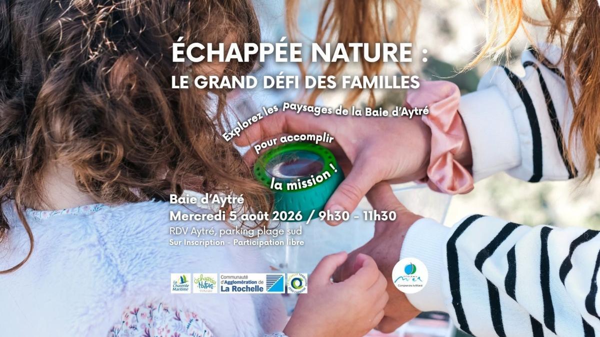 Echappée Nature : Le Grand Jeu des Familles à la Plage d'Aytré Echappée Nature : Le Grand Jeu des Familles à la Plage d'Aytré