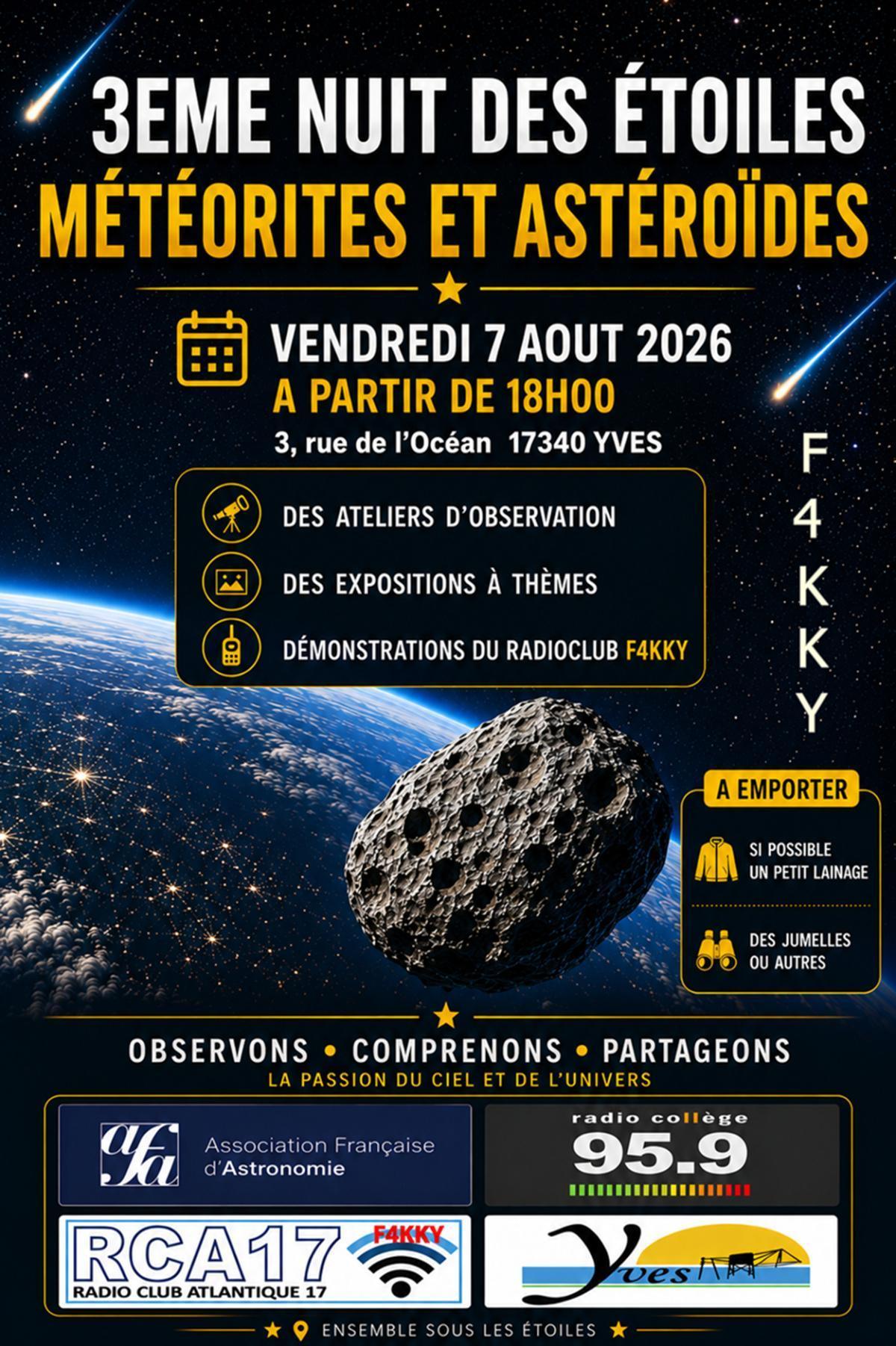 Nuit des Étoiles à Yves Nuit des Étoiles à Yves
