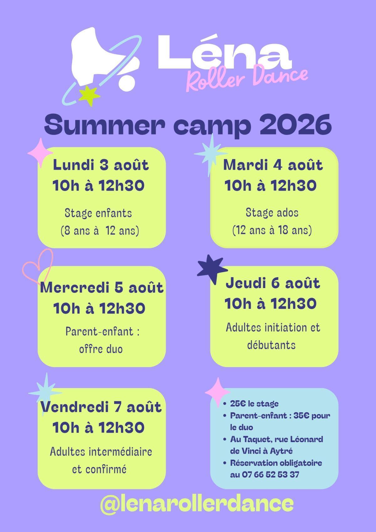 ⭐ Summer Camps Roller Dance au Taquet