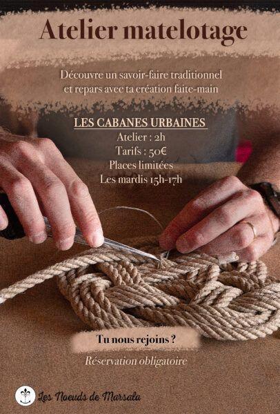 Fabriquez votre dessous de plat en noeuds marins aux Cabanes Urbaines