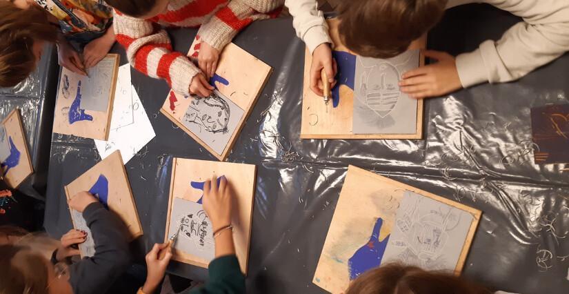 Atelier créatif « Drôle d'impression » au Musée du Nouveau Monde Atelier créatif « Drôle d'impression » au Musée du Nouveau Monde