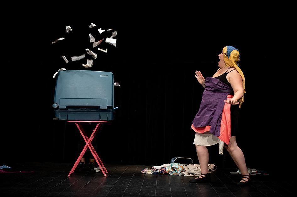 Spectacle Donjon et Pigeon au Théâtre de verdure du parc municipal