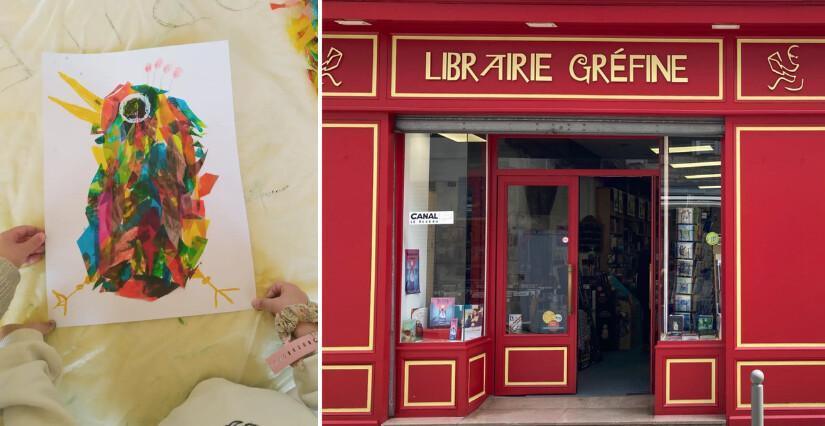 Atelier oiseau d'ailleurs à la librairie Gréfine