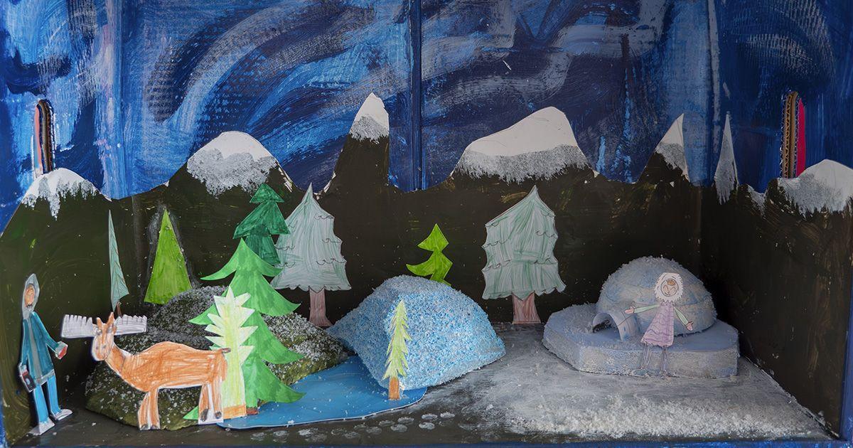Exposition Les petits voyageurs à la médiathèque de Puilboreau