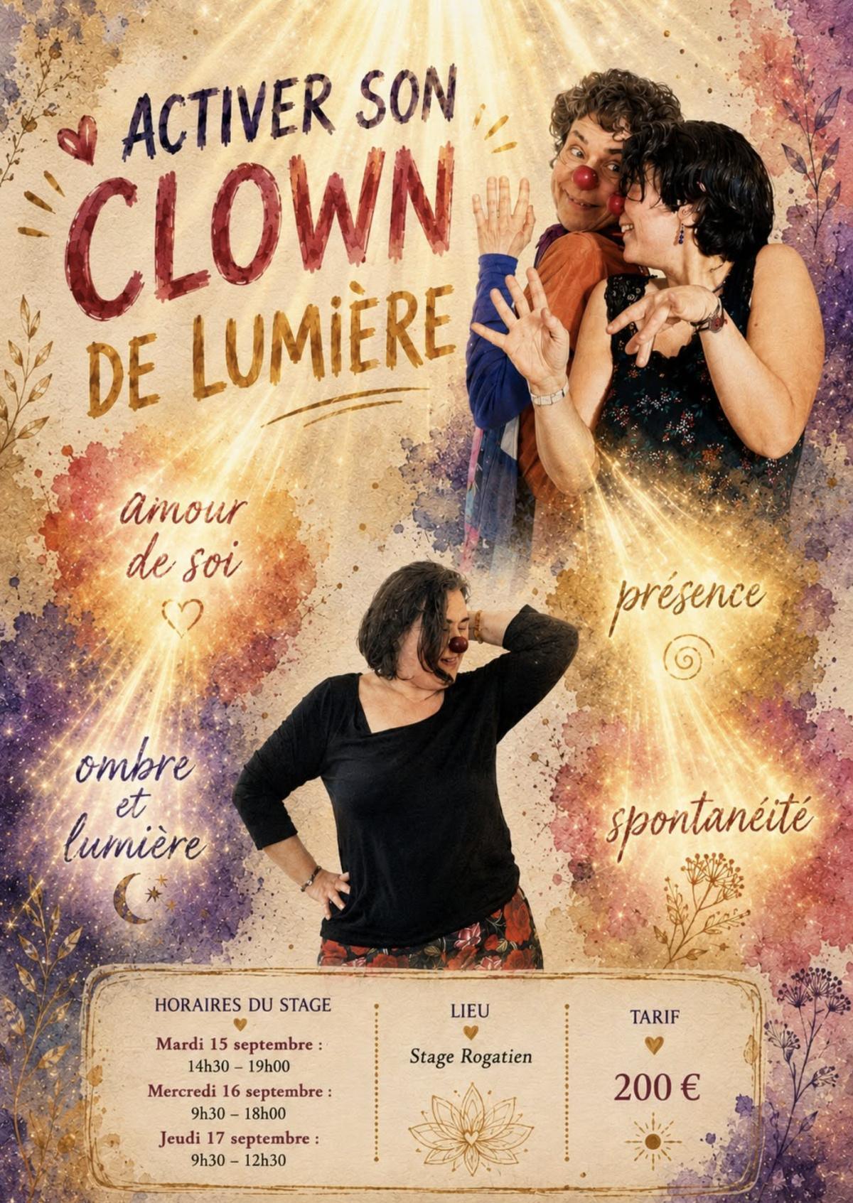 Activer son clown de lumière à Saint-Rogatien