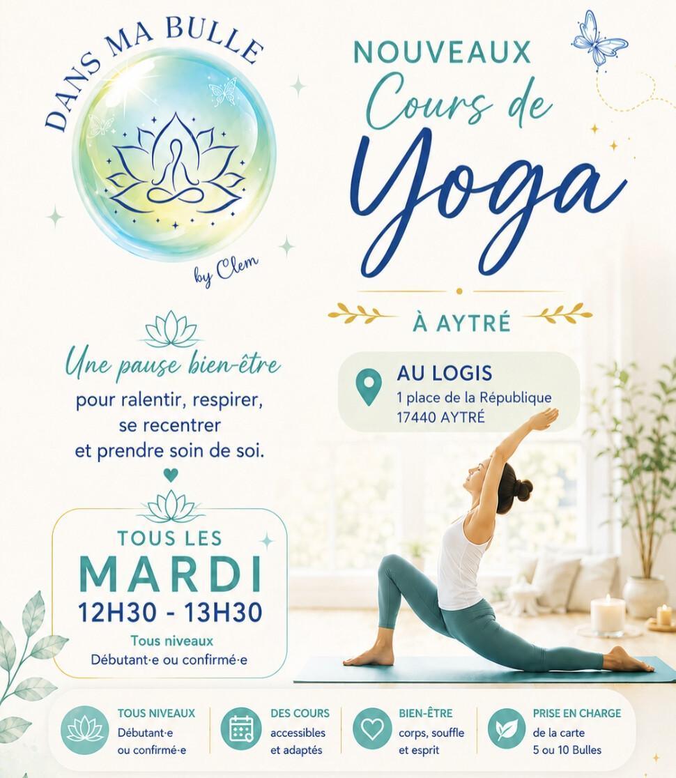 ⭐ Hatha Yoga, la pause méridienne au Logis ⭐ Hatha Yoga, la pause méridienne au Logis