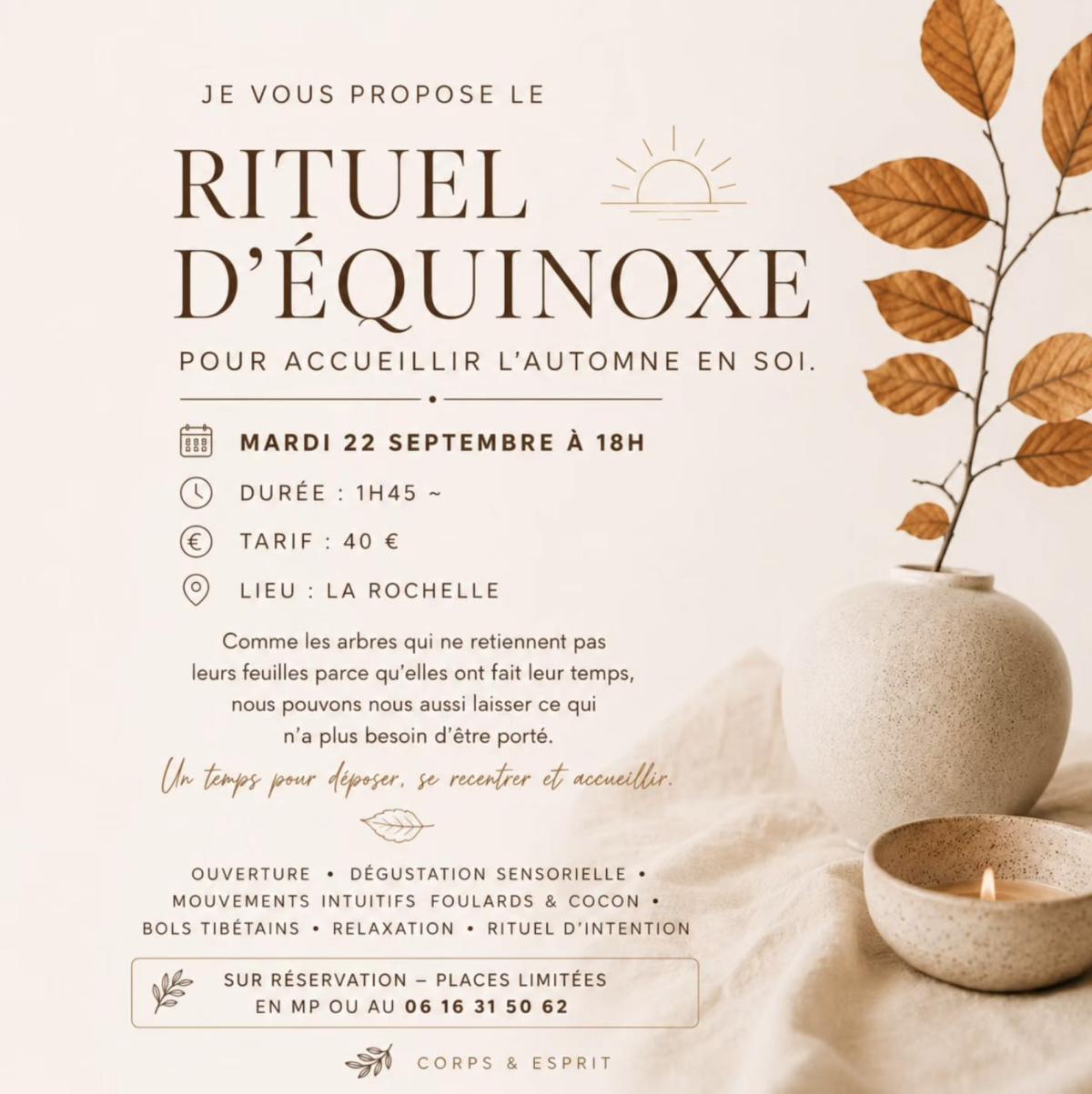 Rituel d'équinoxe d'automne à La Rochelle Rituel d'équinoxe d'automne à La Rochelle