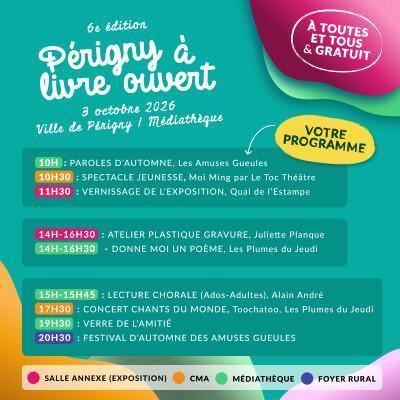Périgny à Livre Ouvert, la fête du livre à la médiathèque de Périgny Périgny à Livre Ouvert, la fête du livre à la médiathèque de Périgny