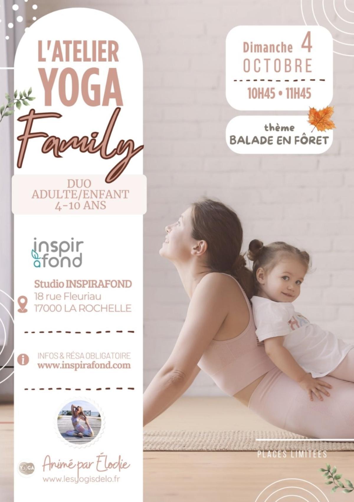 Atelier Yoga Family au studio Inspirafond