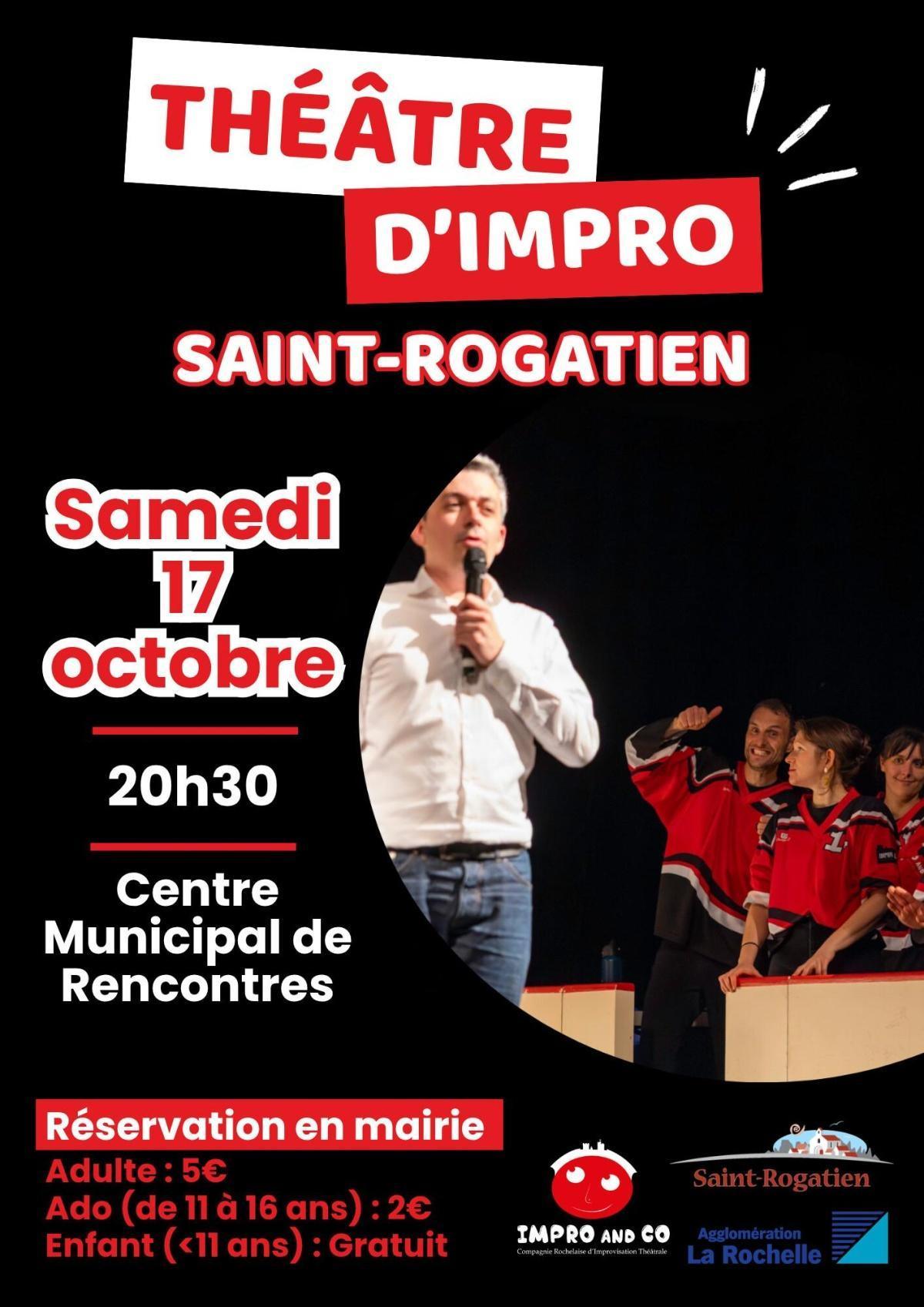Impro and co au Centre Municipal de Rencontres de Saint-Rogatien Impro and co au Centre Municipal de Rencontres de Saint-Rogatien
